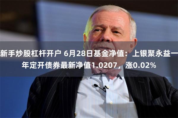 新手炒股杠杆开户 6月28日基金净值：上银聚永益一年定开债券最新净值1.0207，涨0.02%