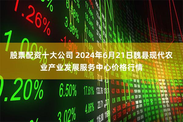 股票配资十大公司 2024年6月21日魏县现代农业产业发展服务中心价格行情